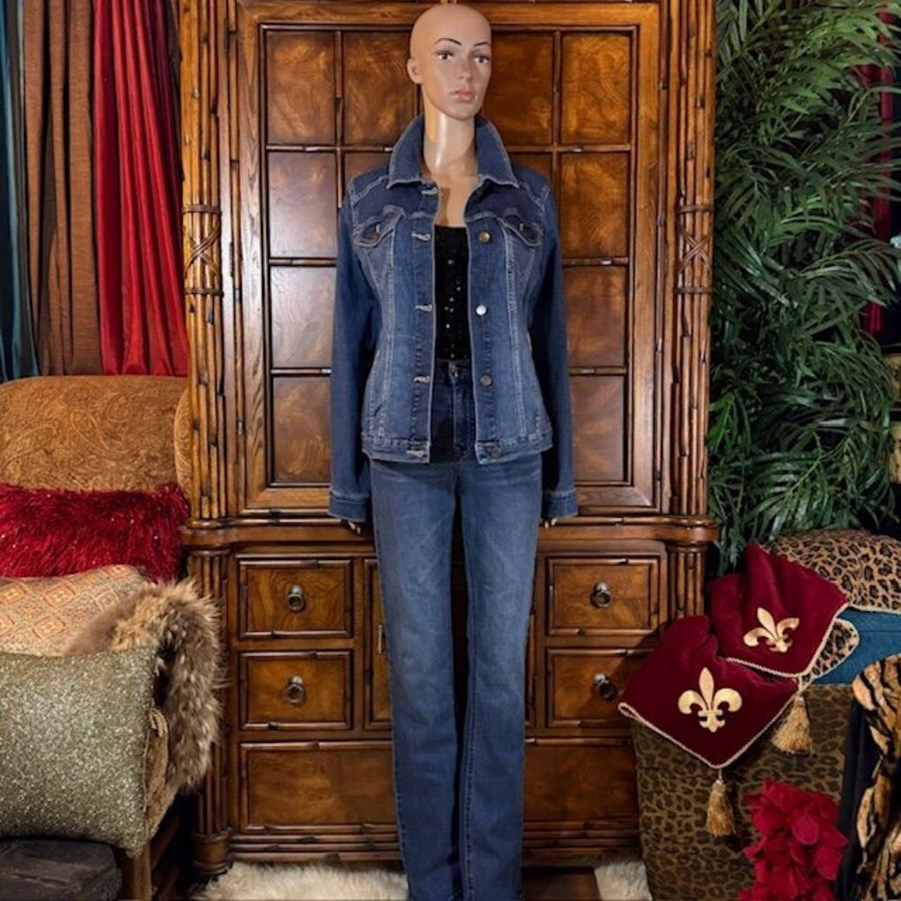 Riders by Lee Indigo Stretch Denim Jacket - Picture 4 of 14